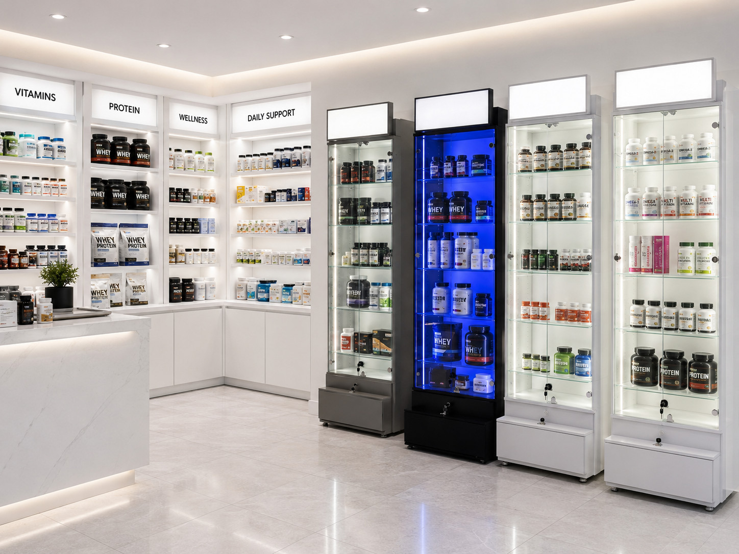 illuminated-glass-showcase-supplement-retailers illuminated-glass-showcase-supplement-retailers